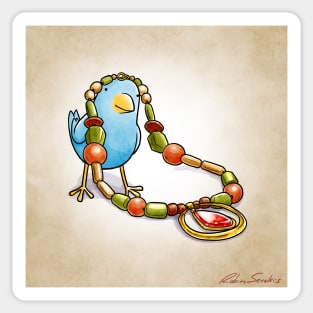 Fashion Bird - Necklace Sticker